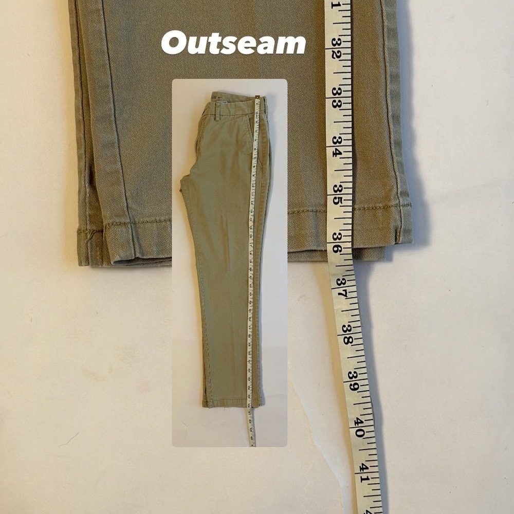 Old Navy Mens Ultimate Slim Built-In Flex Chino Pants Khaki Tan 30x30 Stretch - Picture 8 of 10